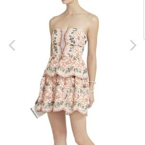 Giuliana Embroidered Strapless Dress